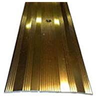Threshold 61mm Wide Carpet Door Plate Brass Effect 3ft Length by door bars